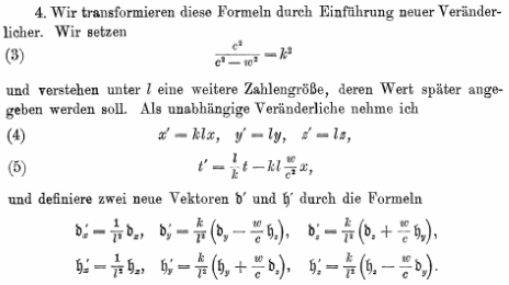 original Lorentz transformations