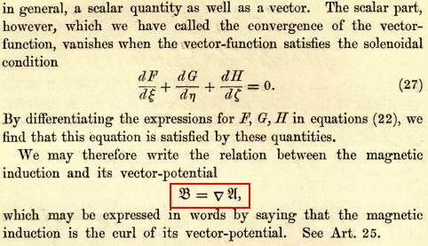 Maxwell vector potencial