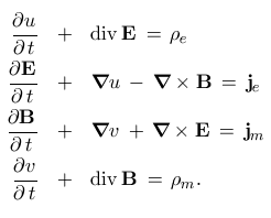 Generalized Maxwell equations