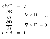 Maxwell equations