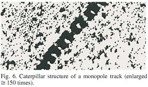 magnetic monopole track
